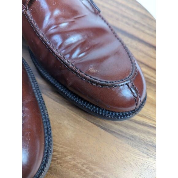 Johnston And Murphy Sheepskin Signature Series Brown Wine Mens Shoes Size 11 - Picture 11 of 11